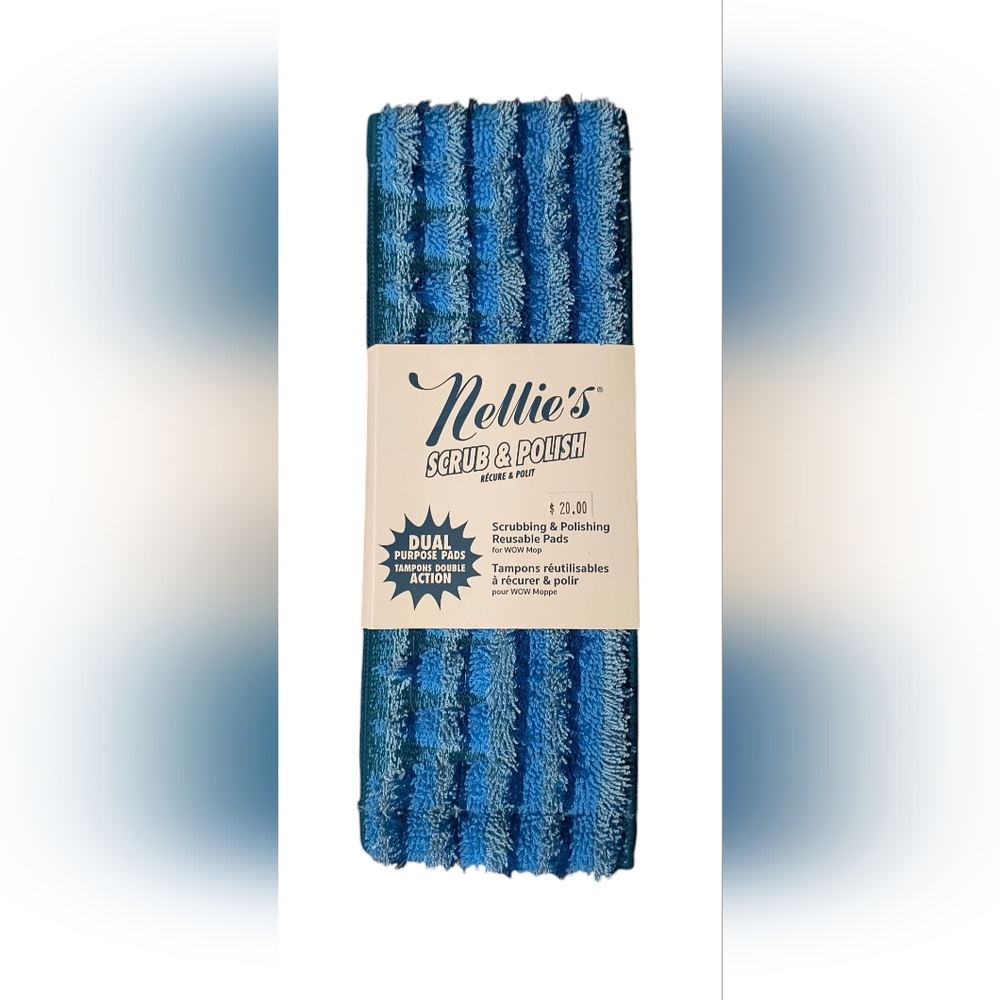 NEW Nellie's Scrub and Polish Pads Replacement for Wow Mop NEW